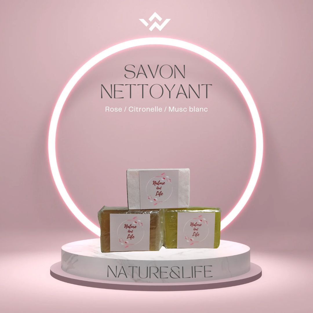 Savon à l'acide hyaluronique et à la rose